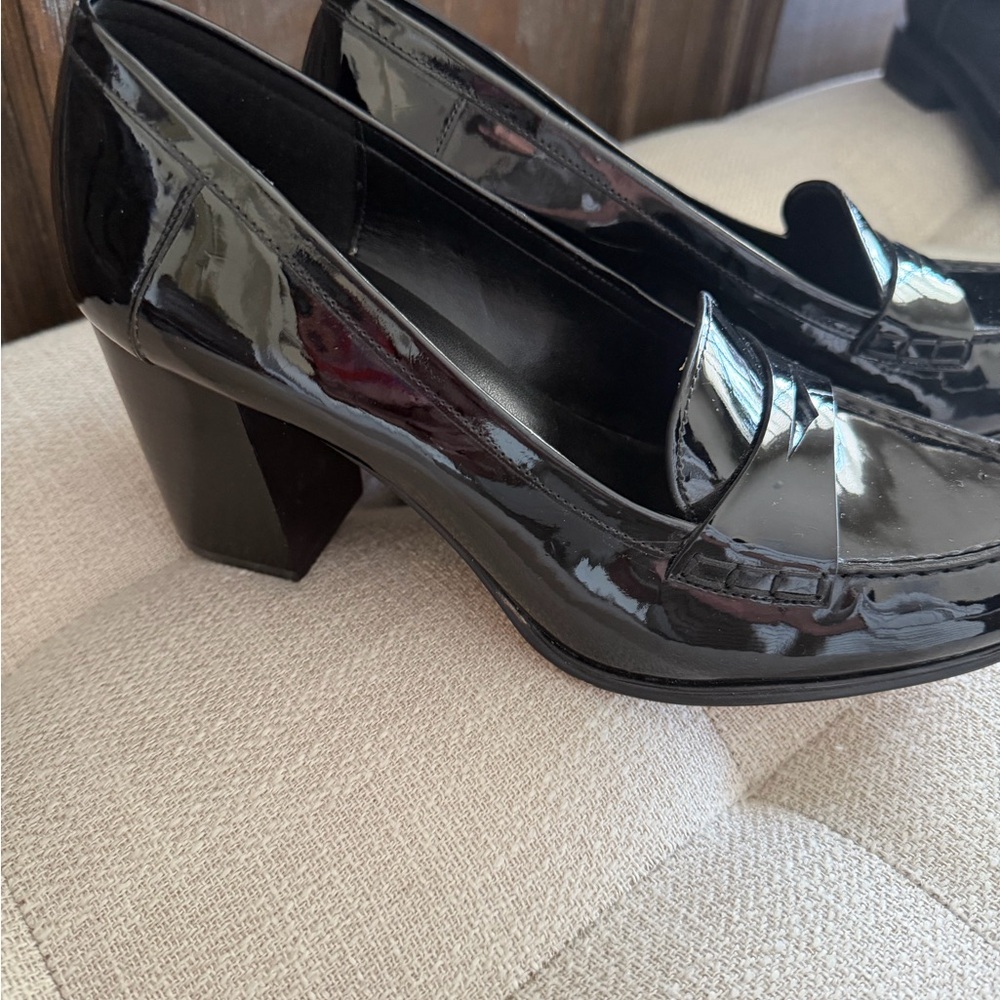 Michael Kors Shiny Black Women's Loafers